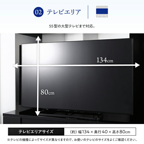 【新商品】鏡面仕上げ　大型テレビ対応ハイタイプコーナーテレビボード Prelumo プレルモ 送料無料