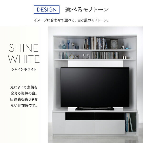 【新商品】鏡面仕上げ　大型テレビ対応ハイタイプコーナーテレビボード Prelumo プレルモ 送料無料