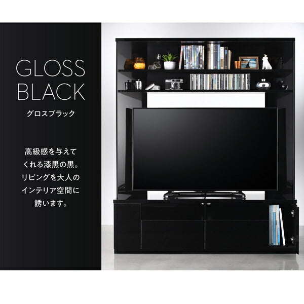 【新商品】鏡面仕上げ　大型テレビ対応ハイタイプコーナーテレビボード Prelumo プレルモ 送料無料