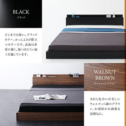 【新商品】組立設置付き 新生活おすすめの10億円売れたフロアベッドシリーズ ベッドフレームのみ モダンライト・コンセント付 シングル 送料無料
