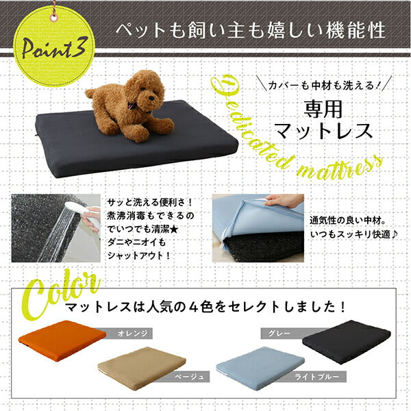 ミニチュアサイズが可愛い木製ペットベッド Catnel キャトネル 専用別売品 マットレス 送料無料