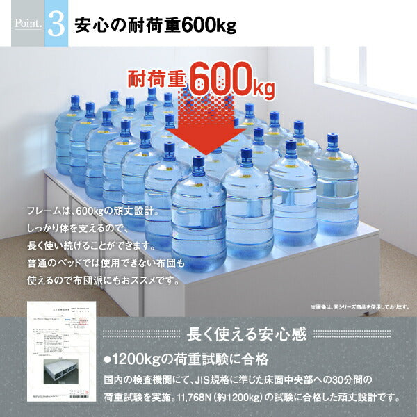 【新商品】選べる引出収納付きシンプルデザインローベッド Menoce メノーチェ スタンダードボンネルコイルマットレス付き 引き出しなし セミダブル 送料無料