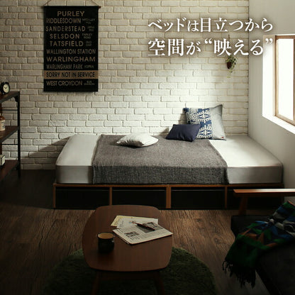 【新商品】組立設置付き 布団で寝られる　おしゃれなヴィンテージ・モダン風　引き出し収納バイカラーベッド スタンダードボンネルコイルマットレス付き 引き出し4杯 シングル 送料無料