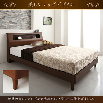 【新商品】高級ウォルナット材ツインベッド Fidelio フィデリオ ボンネルコイルマットレス付き ツイン（SD×2） 送料無料
