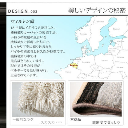 【新商品】ウィルトン織デザインラグ Fialart フィアラート 160×230cm 送料無料