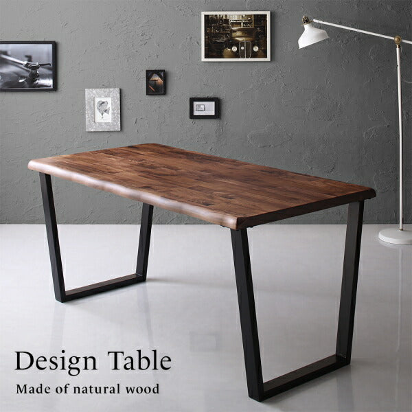 【新商品】天然木ウォールナット無垢材の高級デザイナーズダイニング The WN ザ・ダブルエヌ ダイニングテーブル W120 送料無料