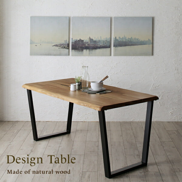 【新商品】組立設置付き 天然木オーク無垢材の高級デザイナーズダイニング The OA ザ・オーエー 5点セット(テーブル+チェア4脚) W120 送料無料