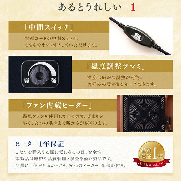 【新商品】収納付きユニット畳掘りごたつシリーズ こたつテーブル 長方形(75×105cm) 送料無料
