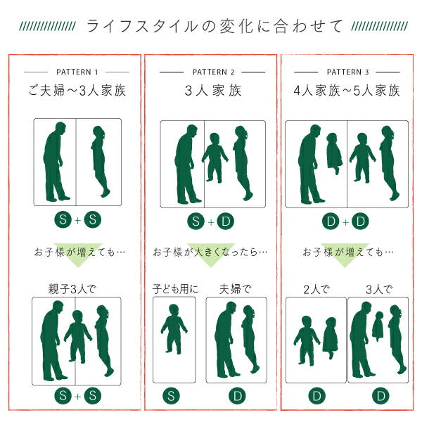 組立設置付き 棚コンセント付き ツイン連結すのこファミリーベッド Famine ファミネ ベッドフレームのみ ワイドK200 送料無料