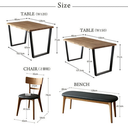 【新商品】天然木オーク無垢材モダンデザインダイニング Cartysue カーティス ダイニングチェア 2脚組 送料無料
