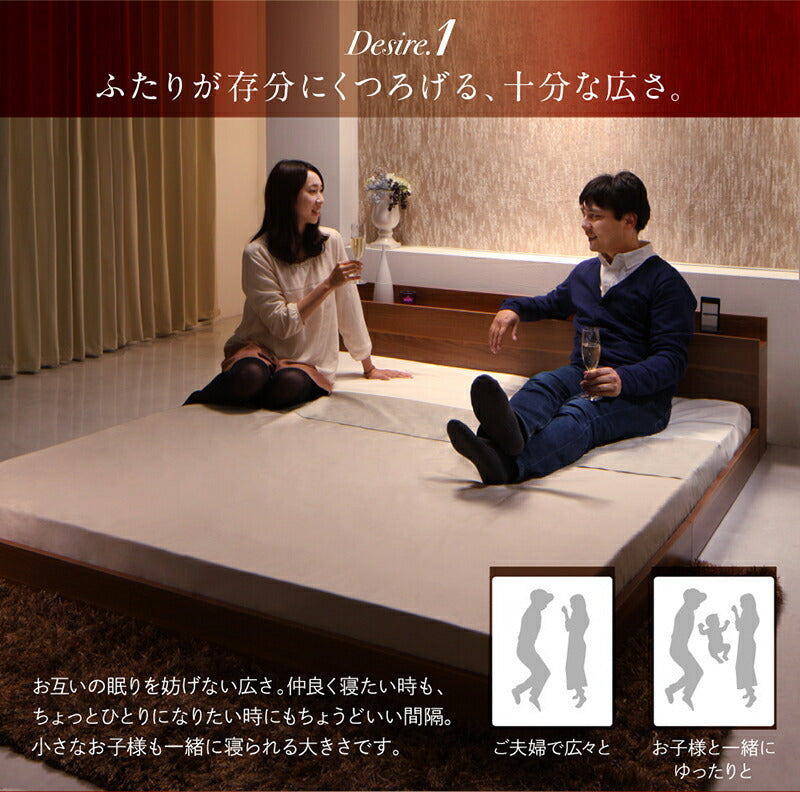 【新商品】組立設置付き ベッド クイーン キング／ヴェーヒル2 プレミアムポケットコイルマットレス付き クイーン(Q×1) 送料無料