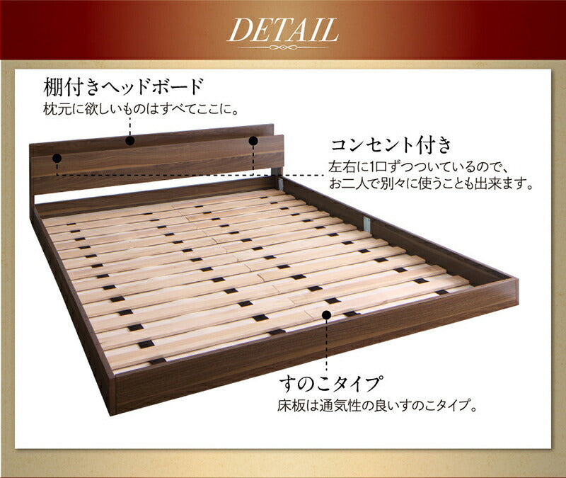 【新商品】組立設置付き ベッド クイーン キング／ヴェーヒル2 スタンダードボンネルコイルマットレス付き クイーン(Q×1) 送料無料