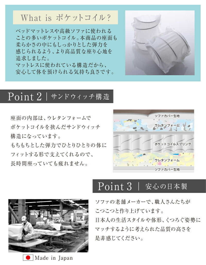 【新商品】ソファー 2人掛け リクライニング／1811_22 リクライニングカウチソファ 2P 送料無料