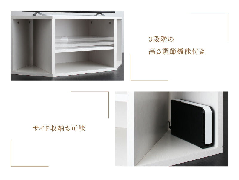 【新商品】コーナーテレビ台 ロータイプ 4点セット／コーナータイプTV台４点セット 送料無料