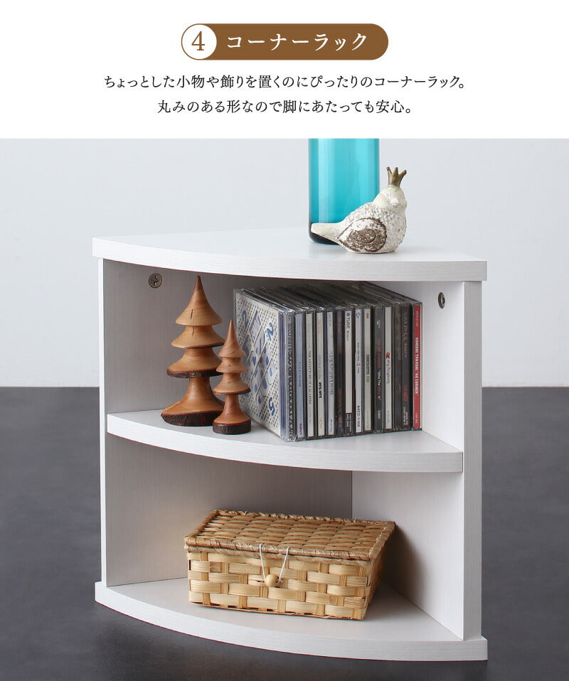 【新商品】コーナーテレビ台 ロータイプ 4点セット／コーナータイプTV台４点セット 送料無料
