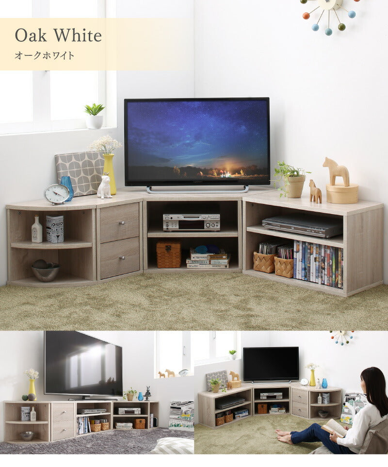 【新商品】コーナーテレビ台 ロータイプ 4点セット／コーナータイプTV台４点セット 送料無料