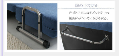【新商品】ソファベッド 2人掛け コンパクト／1812_06 カウチソファベッド_ROLLY型 W120 送料無料