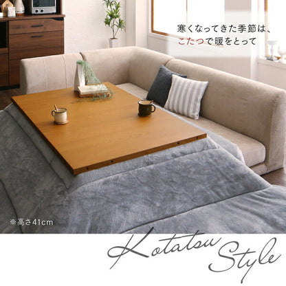 【新商品】組立設置付き 高さ調節可能 3段階伸長式 大型こたつソファダイニング Escher エッシャー ダイニングこたつテーブル W120-180 送料無料