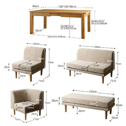 【新商品】高さ調節可能 3段階伸長式 大型こたつソファダイニング Escher エッシャー ダイニングソファ 2P 送料無料