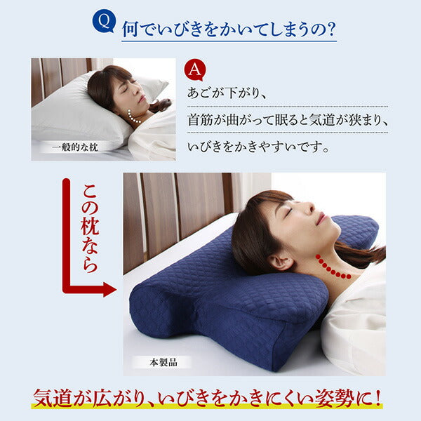 【新商品】睡眠の質を向上させるいびき軽減枕 本体 送料無料