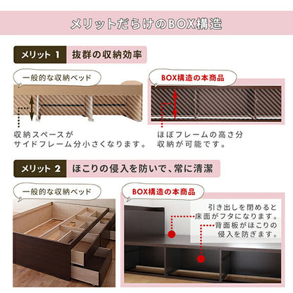 組立設置付 スライド収納付き コンパクトチェストベッド Compact-IN コンパクトイン ベッドフレームのみ シングル ショート丈 送料無料