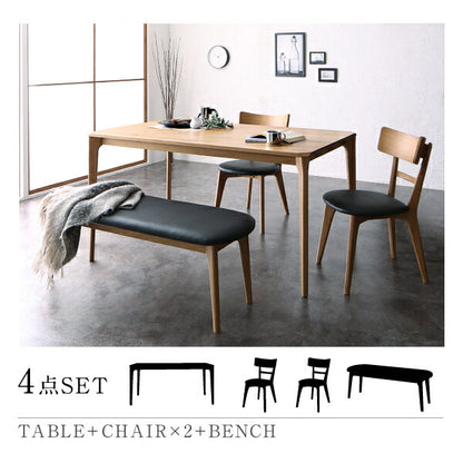 【新商品】天然木オーク無垢材 モダンデザインダイニング Touraune トゥレーヌ ダイニングチェア 2脚組 送料無料