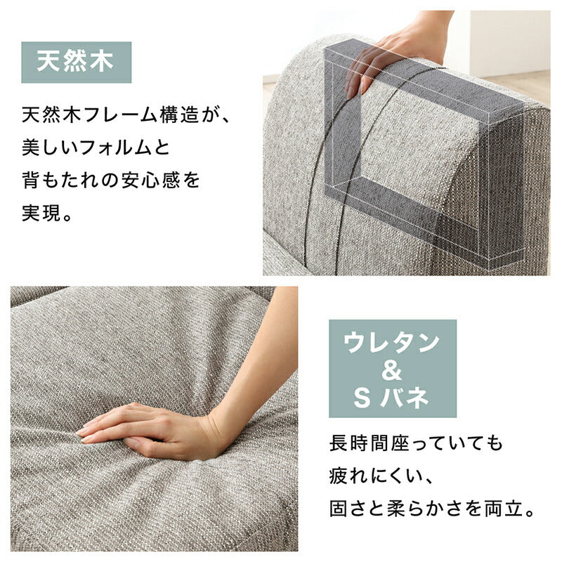 【新商品】ローソファー コーナー フロアソファー／1902_14 SP floor corner sofa 1P×3+コーナー 送料無料