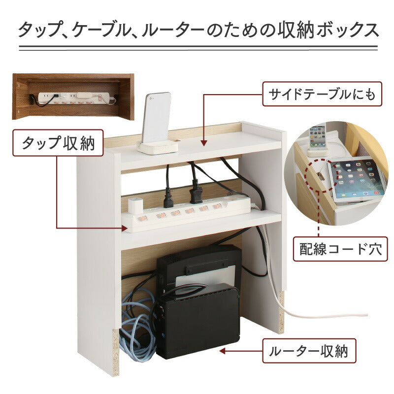 【新商品】ケーブル・コンセントタップ・ルーター収納_LOW 送料無料