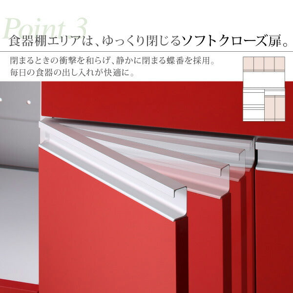 【新商品】大型レンジ対応 鏡面システムキッチンボード 送料無料