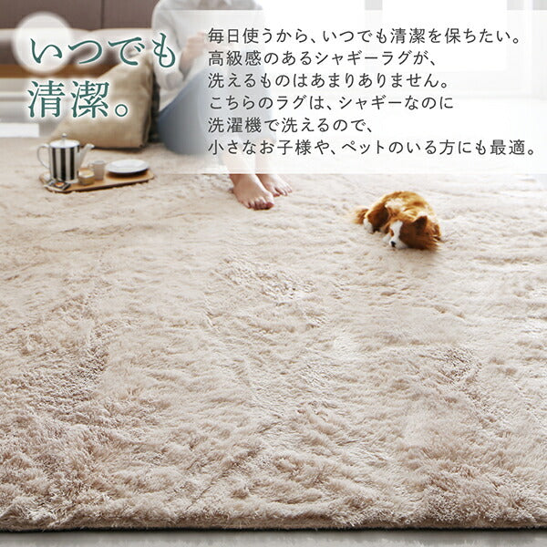 【新商品】洗濯機で洗えるシャギーラグ shaggila シャギラ 100×150cm楕円 送料無料