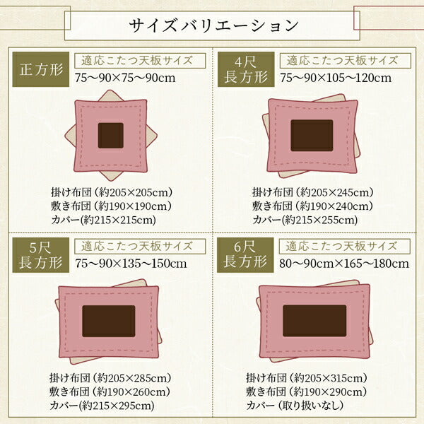 【新商品】ふっくら綿入り うさぎ和柄こたつ布団 つきひ こたつ用掛け布団単品 6尺長方形(90×180cm)天板対応 送料無料