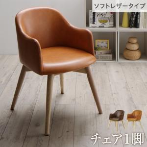 【新商品】まるみが優しい北欧デザインダイニング RudnaD ルドナダイニング ダイニングチェア 1脚 ソフトレザータイプ 送料無料