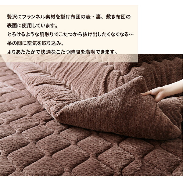 【新商品】ニット風デザインこたつ布団 Allanchinoh アランチーノ こたつ用掛け布団 長方形(75×105cm)天板対応 送料無料
