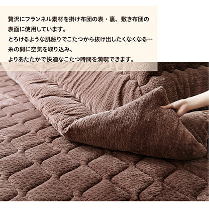 【新商品】ニット風デザインこたつ布団 Allanchinoh アランチーノ こたつ用掛け布団 5尺長方形(90×150cm)天板対応 送料無料
