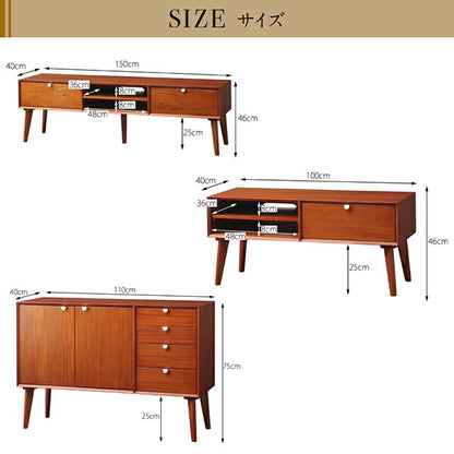 【新商品】天然木マホガニー材 北欧ヴィンテージ風リビング収納シリーズ Zinole ジノレ サイドテーブル W40 送料無料