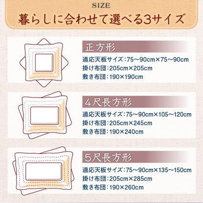 和レトロこたつ布団 春万知 はるまち こたつ用掛け布団単品 4尺長方形(80×120cm)天板対応 送料無料