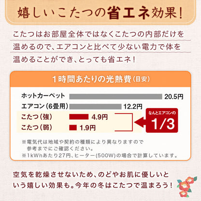 和レトロこたつ布団 春万知 はるまち 掛布団&amp;敷布団2点セット 正方形(80×80cm)天板対応 送料無料