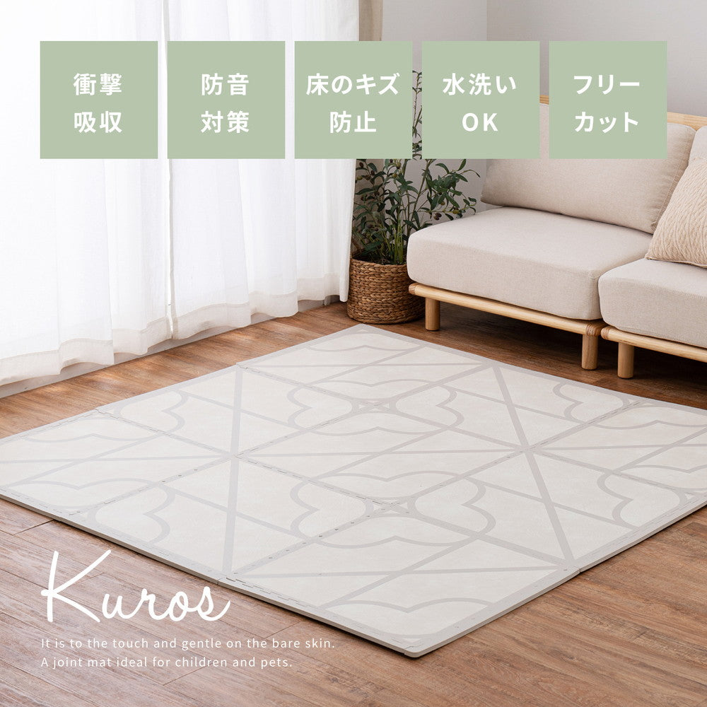 レトロデザインのジョイントマット　キュロス　18枚セット 60×60×1.2cm 送料無料