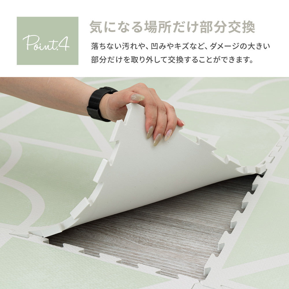 レトロデザインのジョイントマット　キュロス　27枚セット 60×60×1.2cm 送料無料