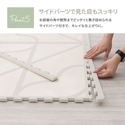 レトロデザインのジョイントマット　キュロス　27枚セット 60×60×1.2cm 送料無料