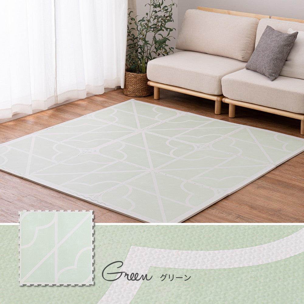 レトロデザインのジョイントマット　キュロス　27枚セット 60×60×1.2cm 送料無料
