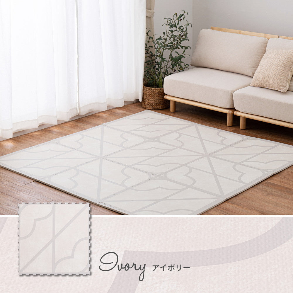 レトロデザインのジョイントマット　キュロス　36枚セット 60×60×1.2cm 送料無料