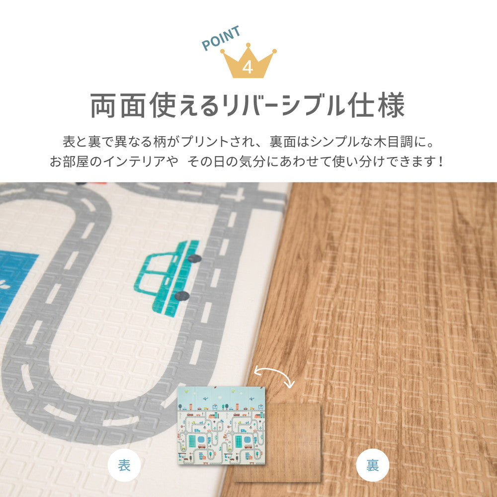 折りたためて水拭きできるプレイマット　エクスロード 148×196cm 送料無料
