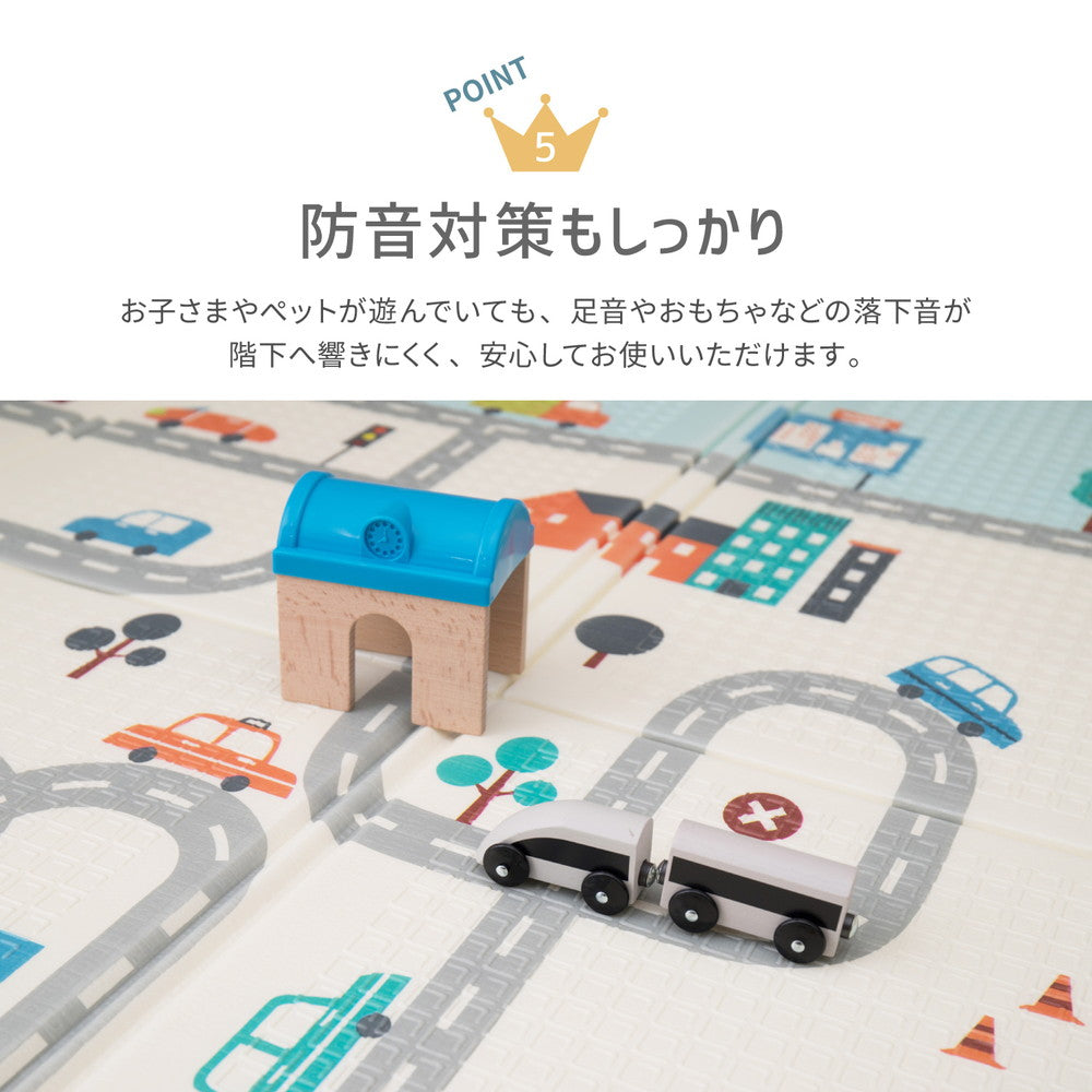 折りたためて水拭きできるプレイマット　エクスロード 148×196cm 送料無料