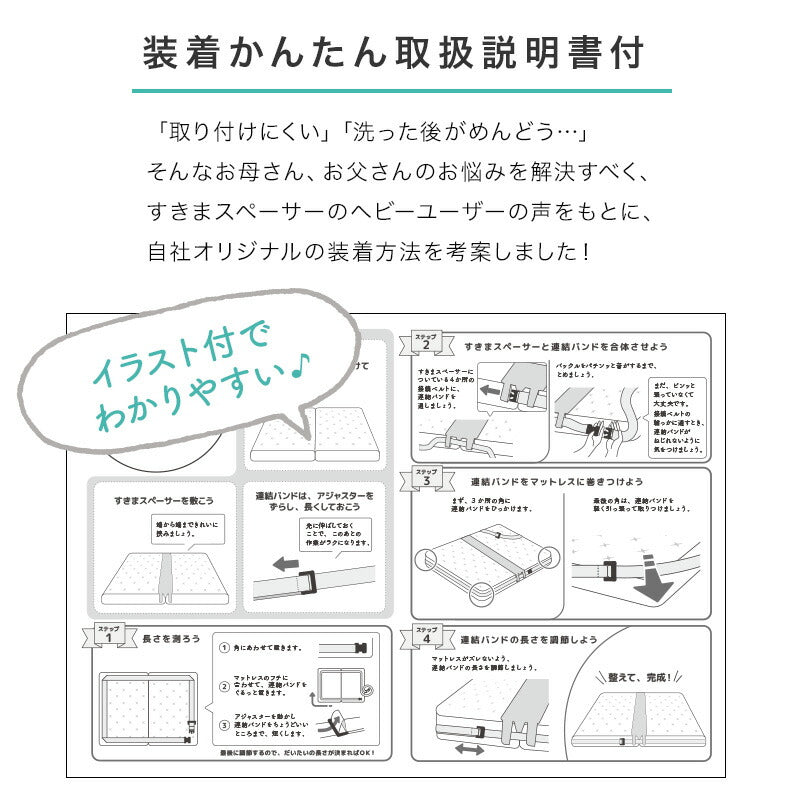 すきまスペーサー&amp;連結バンド 送料無料