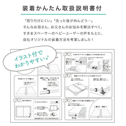 すきまスペーサー&amp;連結バンド 送料無料