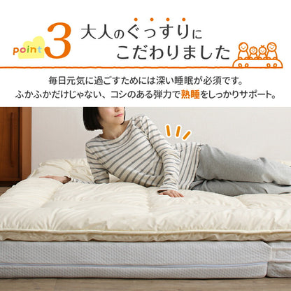 ファミリーマットレス敷布団　WK240　厚さ15cm 送料無料