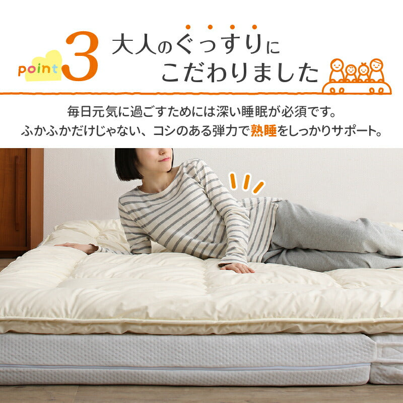 ファミリーマットレス敷布団　WK280　厚さ15cm 送料無料