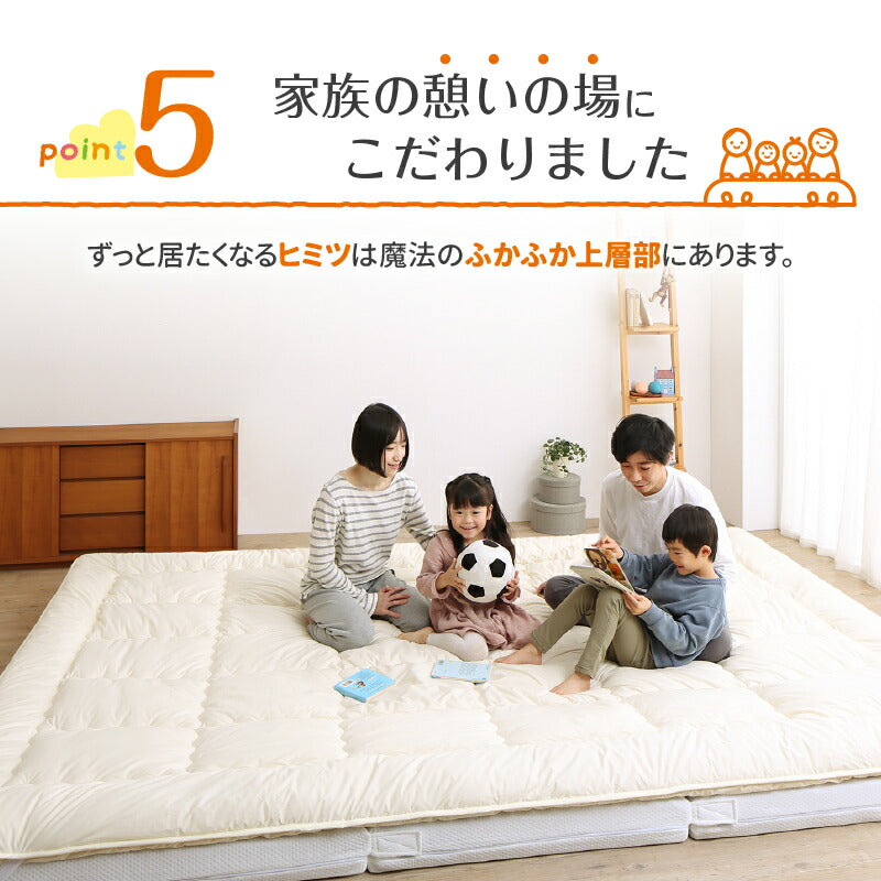 ファミリーマットレス敷布団　WK280　厚さ15cm 送料無料