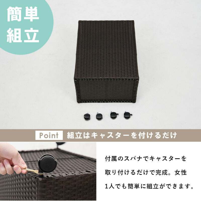 キャスター付収納ボックス-RUD 43×29×58cm 送料無料